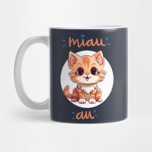 orange cat cute smiling Mug